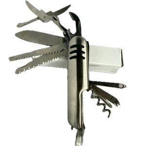 Multi Function Pocket Knife / Tool Stainless Steel with 11 features